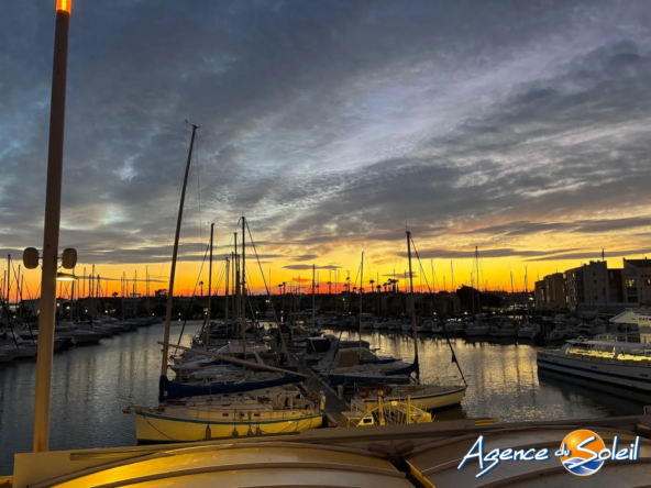 Love Room rénovée avec vue port au Cap d'Agde - Investissement clé en main