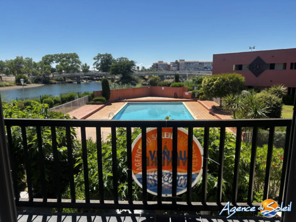 Studio cabine à vendre à Le Cap d'Agde près de la plage avec piscine