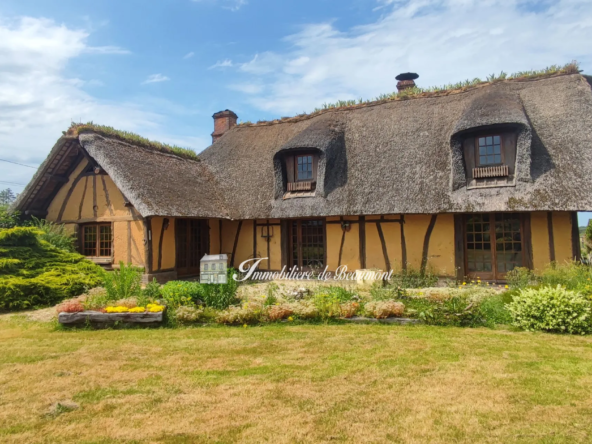 Charmante chaumière à vendre près de Beaumont-le-Roger avec dépendance et jardin clos