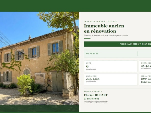 Opportunity d'investissement : immeuble ancien à Salon-de-Provence à rénover pour rentabilité optimale