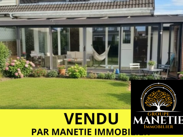 Maison familiale avec 3 chambres, véranda et garage à Vitry-en-Artois