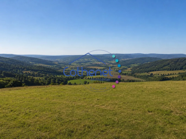 Terrain constructible à vendre à Cours avec vue vallée imprenable