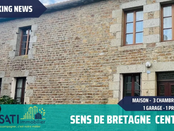Maison à vendre à Sens-de-Bretagne avec potentiel de rénovation et extérieur