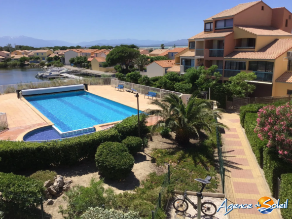 Appartement T2 avec vue mer, piscine, parking au Barcarès - 66420