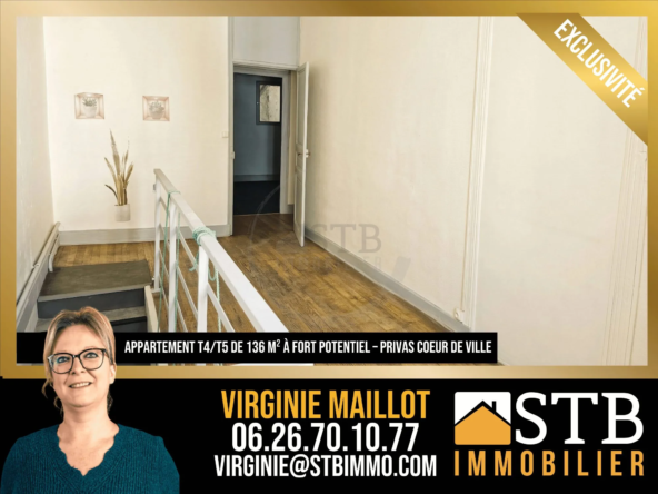 Appartement à rénover de 136,56 m² en centre-ville de Privas