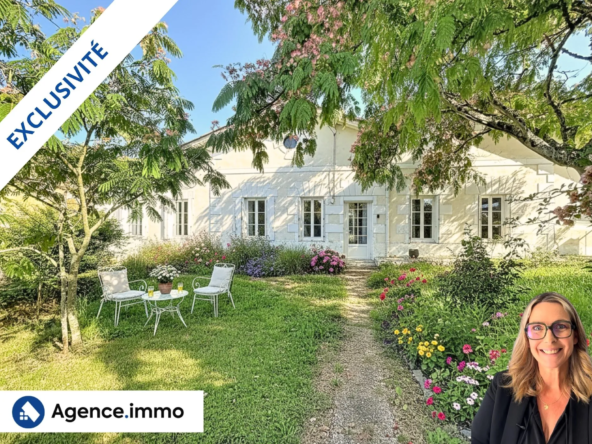 Maison authentique avec grand terrain et dépendances à Saint-Bonnet-sur-Gironde
