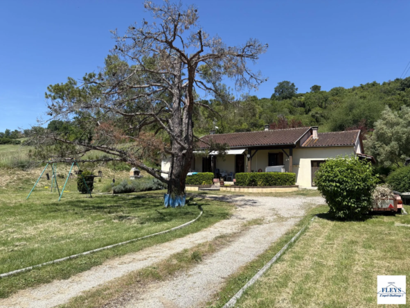 Maison T4 avec garage et terrasse à Pompignan - 90 m² sur terrain de 4400 m²