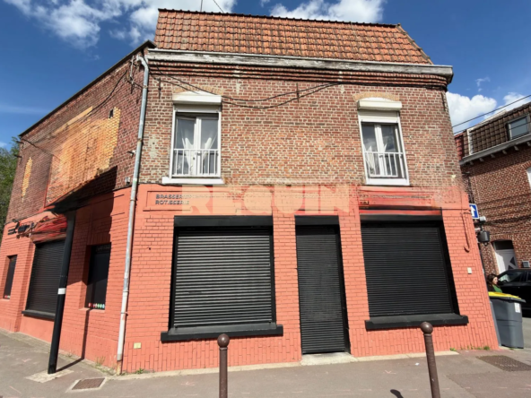 Local commercial en angle avec jardin à Marquette-lez-Lille