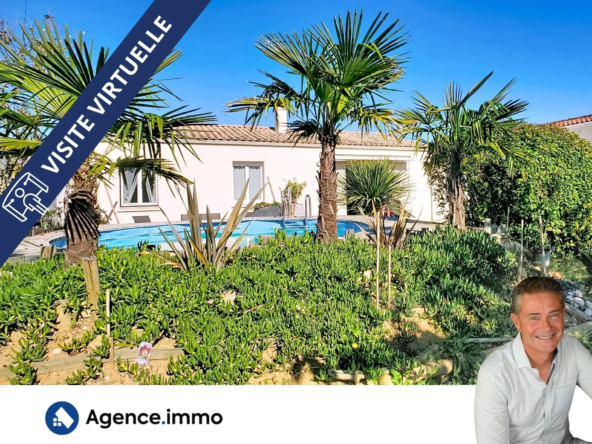 Maison individuelle de plain-pied à Cravans – 80 m² avec piscine et jardin