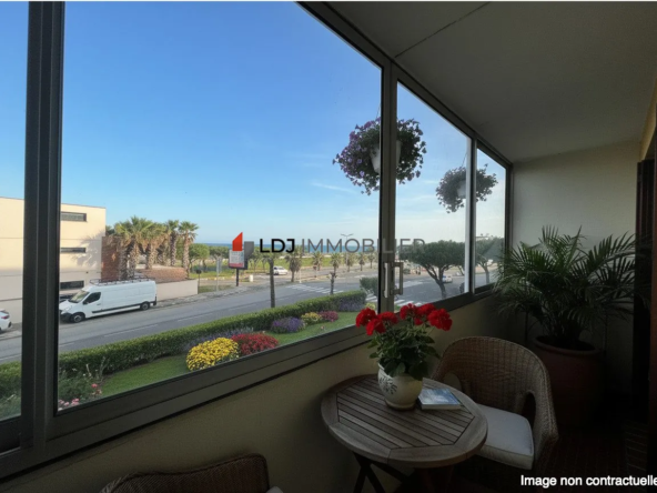 Appartement T2 avec Vue Mer à Saint-Cyprien – Résidence avec Parking et Climatisation
