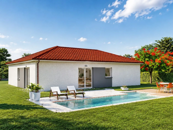 Maison neuve à construire à Lerrain - Modèle MACLURA, 3 chambres, garage et prestations modernes