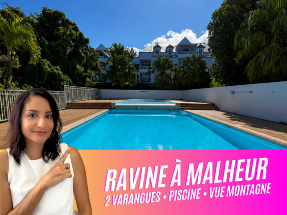 Appartement T3 avec deux varangues et piscine à La Possession