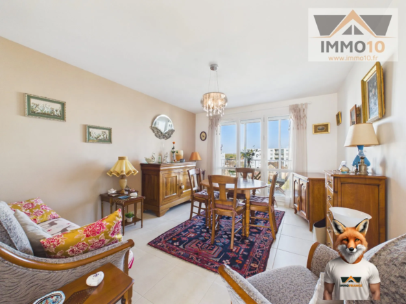 Appartement T3 à Troyes avec loggia, stationnement et vue dégagée