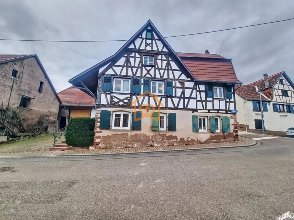Maison alsacienne à vendre avec dépendances, jardin suspendu et potentiel à Romanswiller