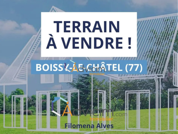 Terrain constructible de 1121 m² à Boissy-le-Châtel, prêt à bâtir