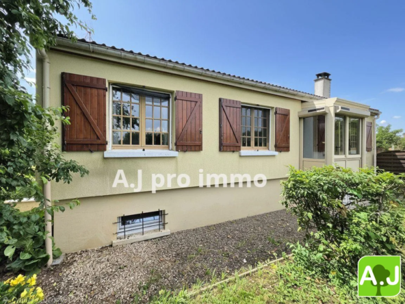 Maison de plain-pied avec sous-sol total et terrain de 1200 m² à Saint André de l'Eure
