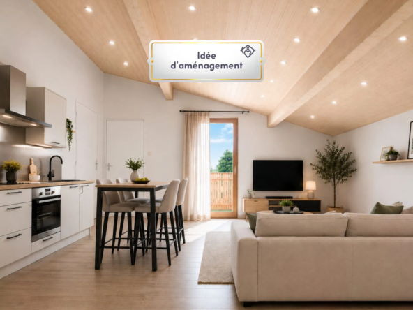 Appartement T3 à Marignier avec terrasse, à rénover, dans une petite copropriété