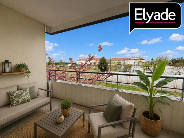 Appartement T2 de 41,07 m² à Launaguet avec balcon et parking privé, idéal investissement ou résidence principale