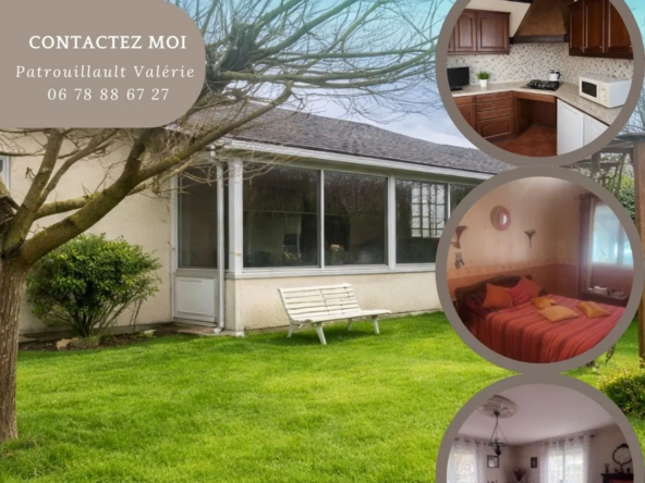 Maison à vendre à Availles-en-Châtellerault avec 3 chambres et sous-sol complet