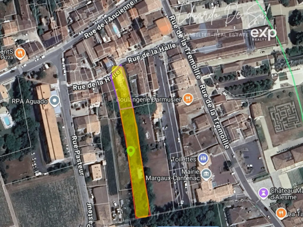 Terrain constructible de 1645 m² à Margaux-Cantenac, potentiels multiples