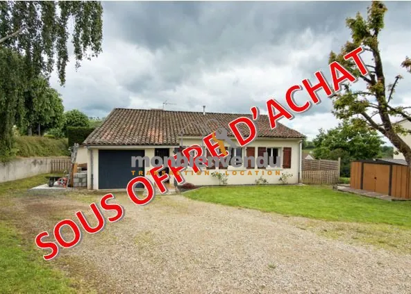 Maison plain-pied avec 4 chambres à Reilhac, proche Aurillac
