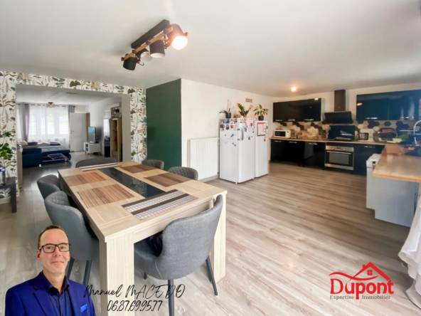 Maison semi-individuelle rénovée avec jardin et garage à Douchy-les-Mines