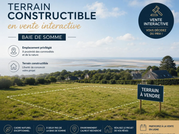 Terrain constructible de 1000 m² en Baie de Somme - Opportunité rare