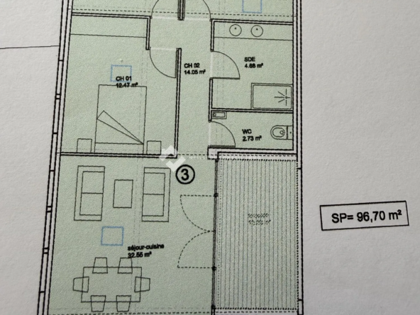 Appartement à rénover avec 3 chambres à Dax - Opportunité de personnalisation