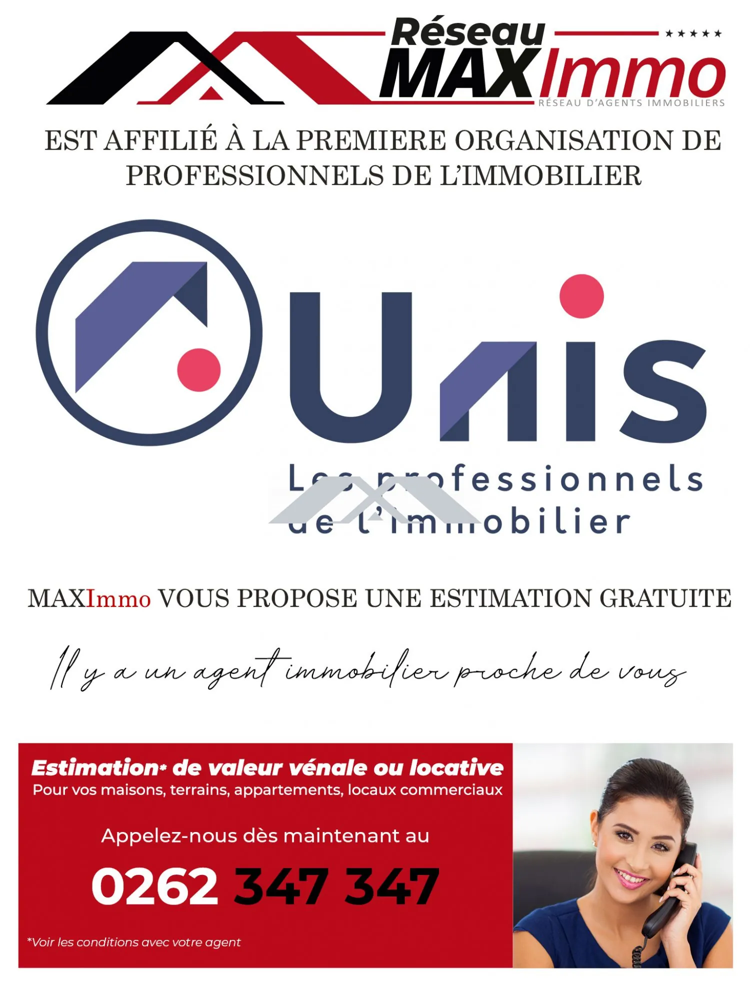 Terrain constructible de 418 m² avec vue mer à Saint-Paul 