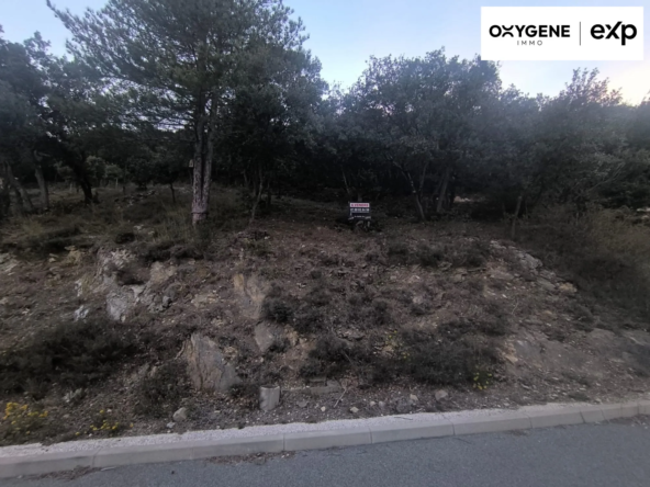 Terrain constructible de 829 m² à Montbolo avec vue sur les montagnes