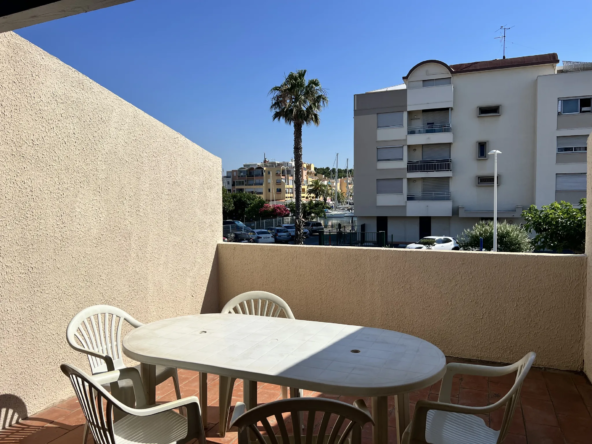 Pavillon à Gruissan avec terrasse et vue sur le port – 2 chambres