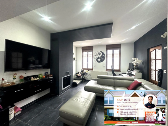 Maison rénovée de 130 m² avec piscine à Lecateau-en-Cambrésis
