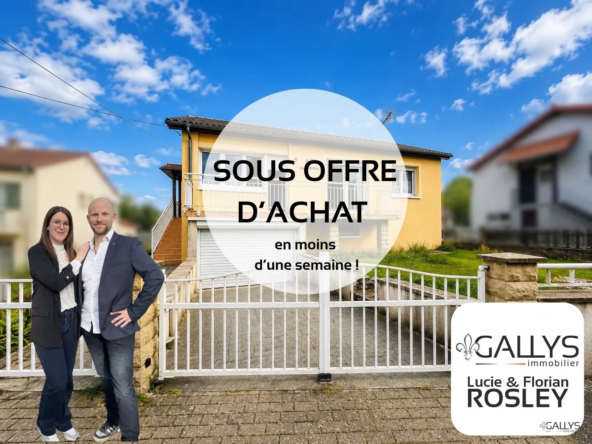 Maison individuelle à Vernéville de 62 m² avec terrain arboré et sous-sol