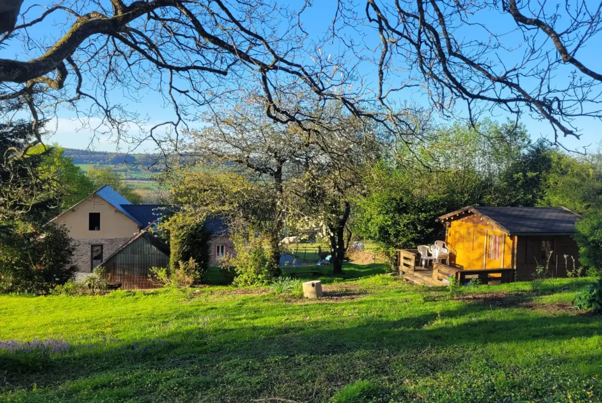Maison à vendre St Georges sur Erve  Maison de campagne à finir de rénover 144 m² avec grand terrain - calme et potentiel 