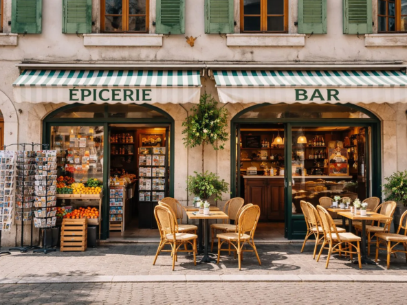 Fonds de commerce à vendre à Genève Vieux-Carouge – Bar, épicerie et terrasse