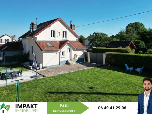 Maison 3 pièces rénovée avec jardin et terrasse à Giromagny