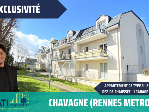 Appartement 3 pièces à Chavagne, proche Rennes – 56 m² avec garage et calme