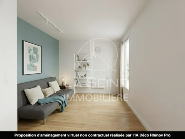 Studio à vendre Paris XVII, idéal investisseur, 13,94 m², proche transports