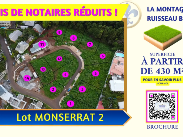Terrain constructible de 430 m² à La Montagne Saint Denis, secteur paisible