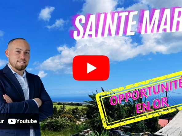 Terrain viabilisé avec vue mer à vendre à Sainte-Marie, La Réunion