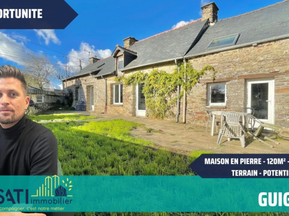Maison en pierre rénovée avec potentiel d’agrandissement à GUIGNEN