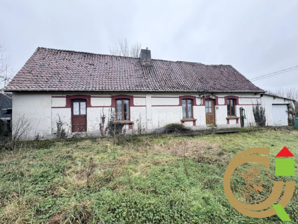 Maison à rénover de 83 m² avec terrain de 877 m² près de Beaurainville