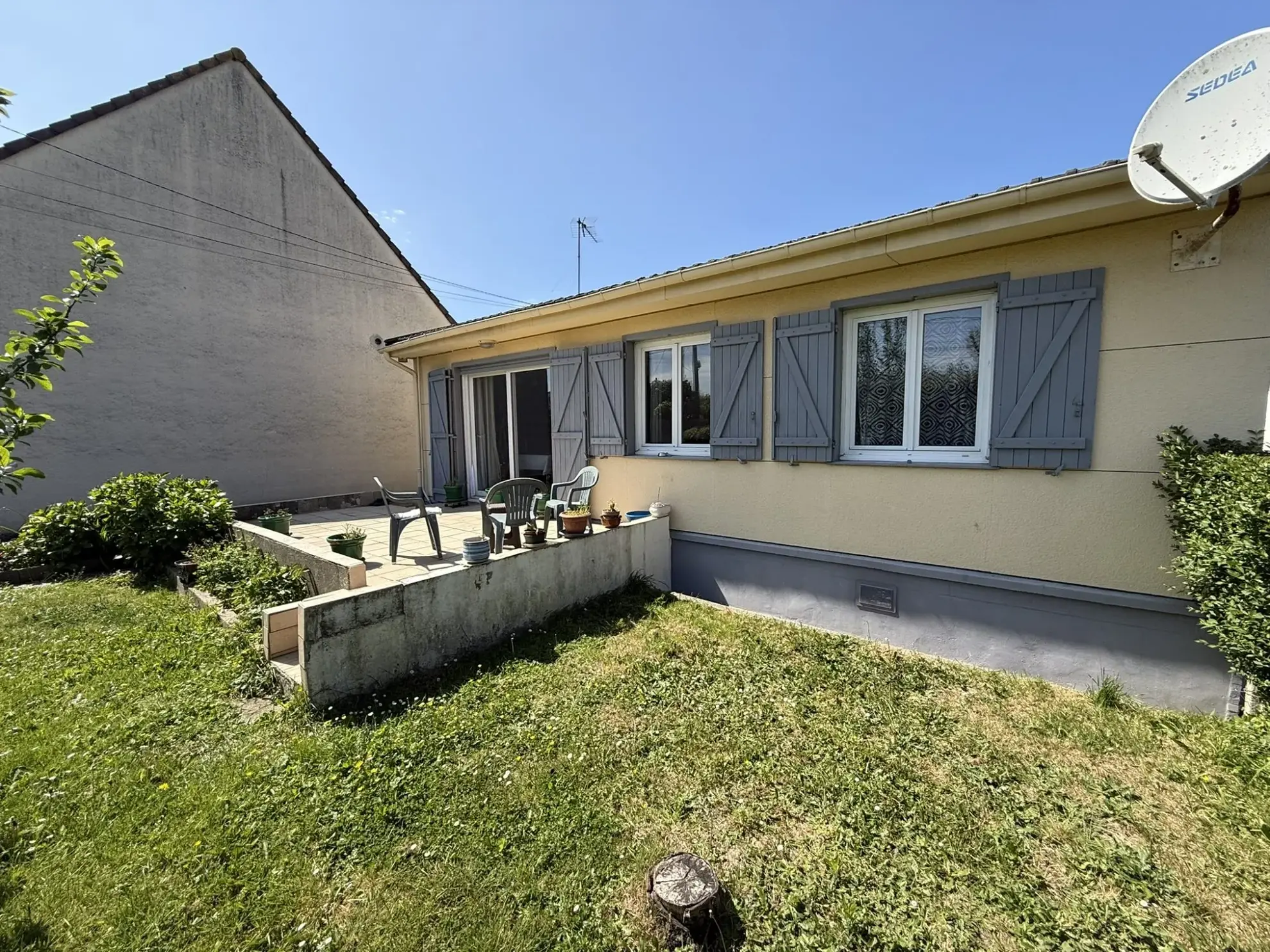 Maison de plain-pied avec 3 chambres, garage et jardin au Havre 