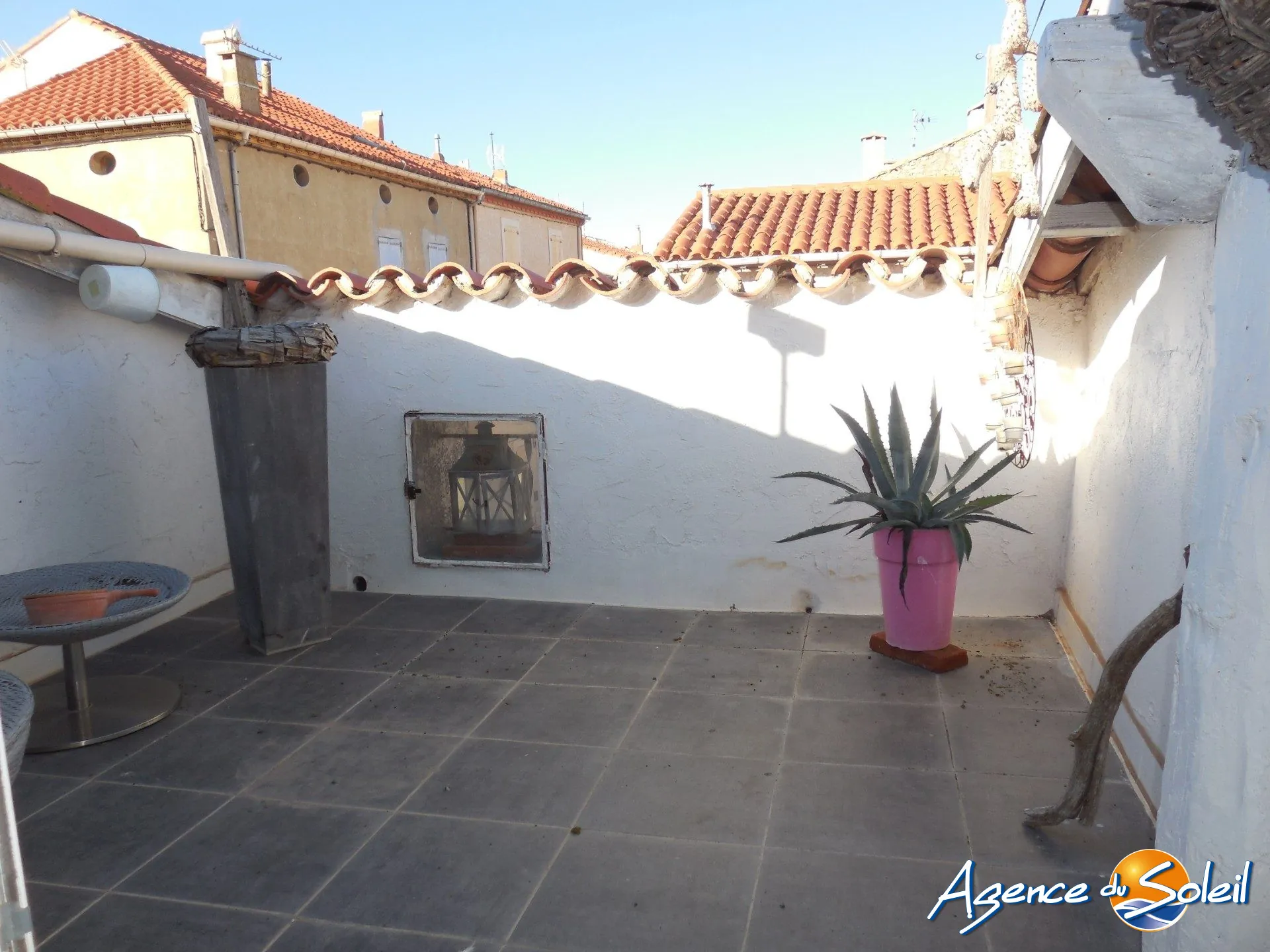 Maison de village avec terrasse vue chenal à Port La Nouvelle 