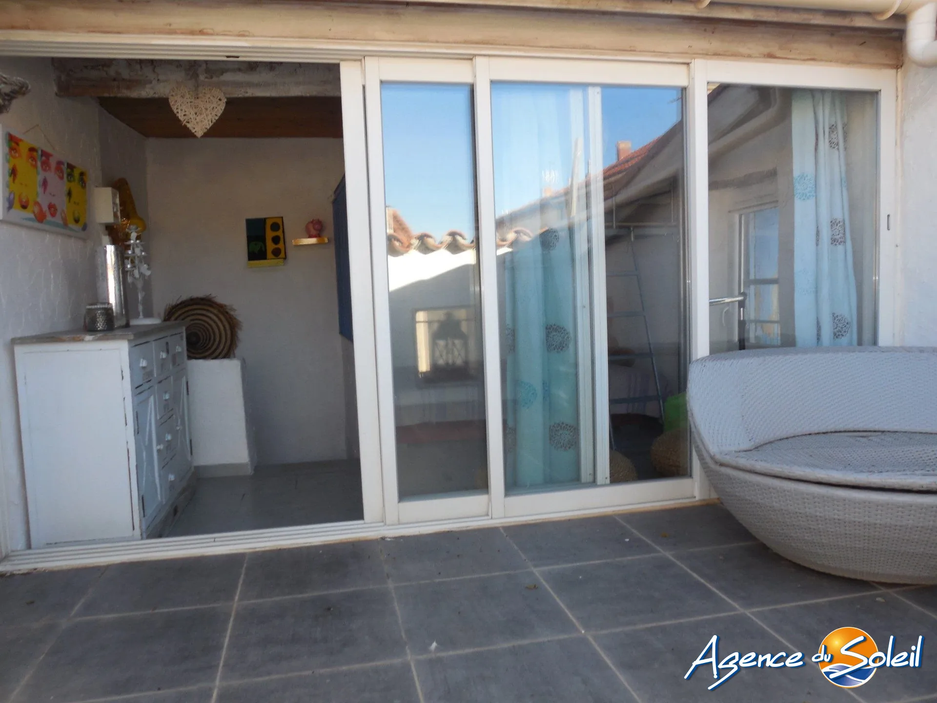 Maison de village avec terrasse vue chenal à Port La Nouvelle 