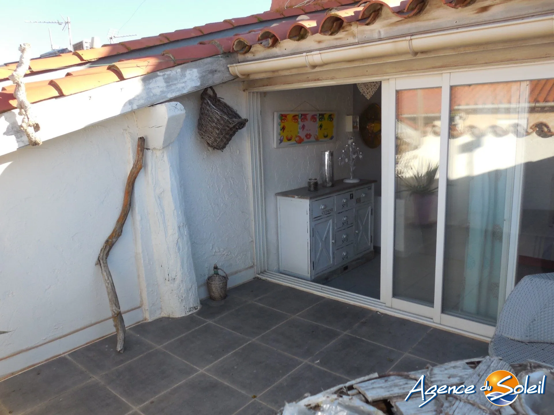 Maison de village avec terrasse vue chenal à Port La Nouvelle 