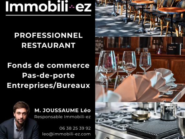 Fonds de commerce et restaurant à vendre à Dinan avec logement de fonction