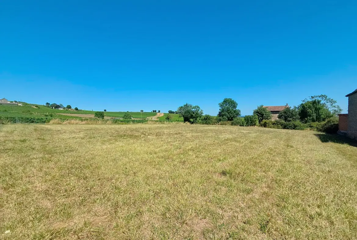 Terrain constructible à Buxy avec vue sur la campagne - Divisible et proche commodités 