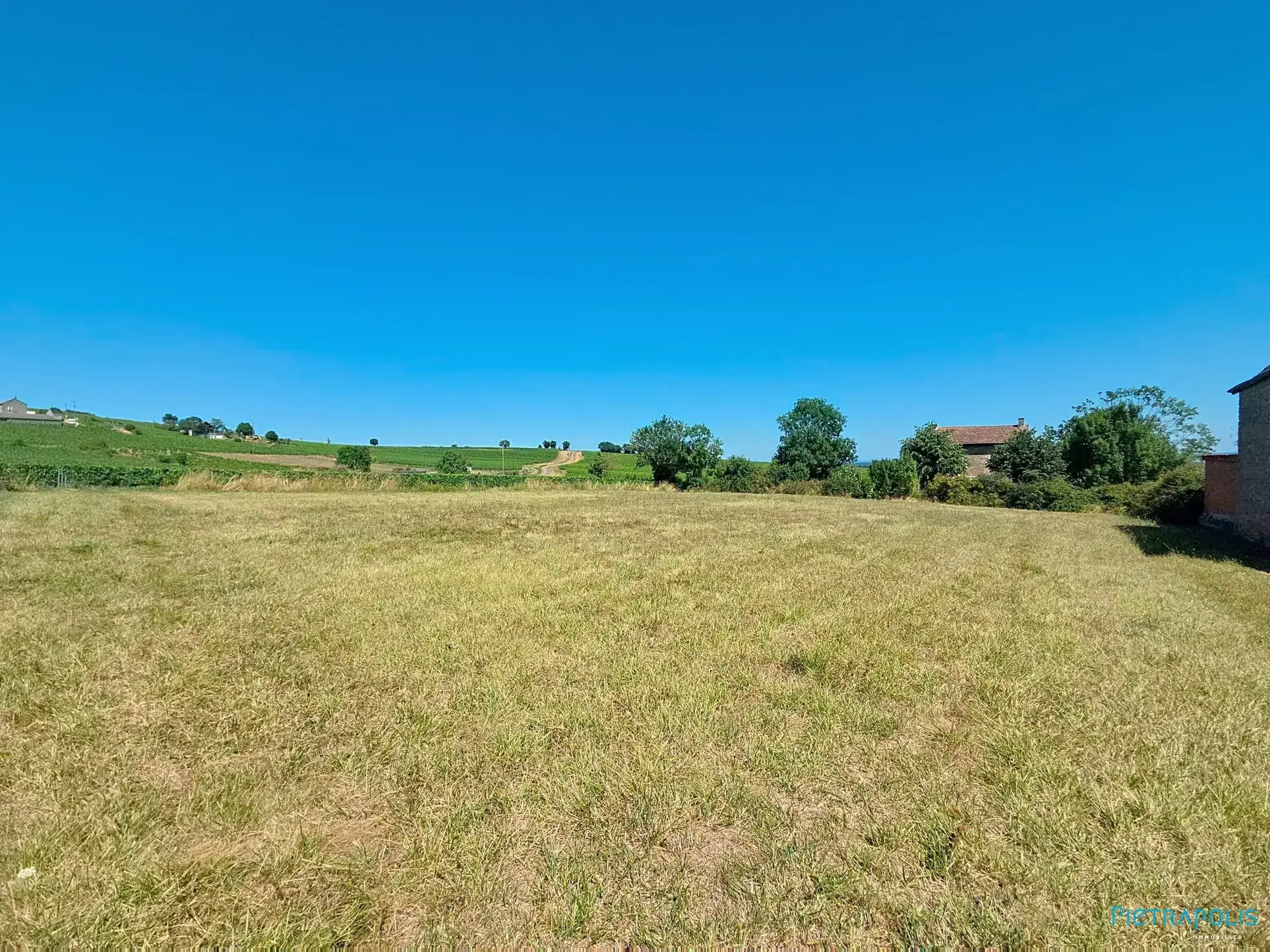Terrain constructible à Buxy avec vue sur la campagne - Divisible et proche commodités 