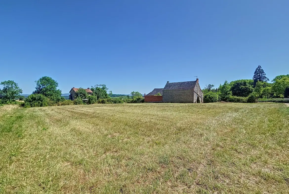 Terrain constructible à Buxy avec vue sur la campagne - Divisible et proche commodités 